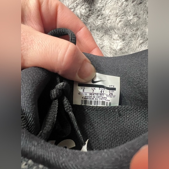 282: Nike Lunarglide  9 (Black/ White- Dark Grey) Size 8 - Picture 9 of 10